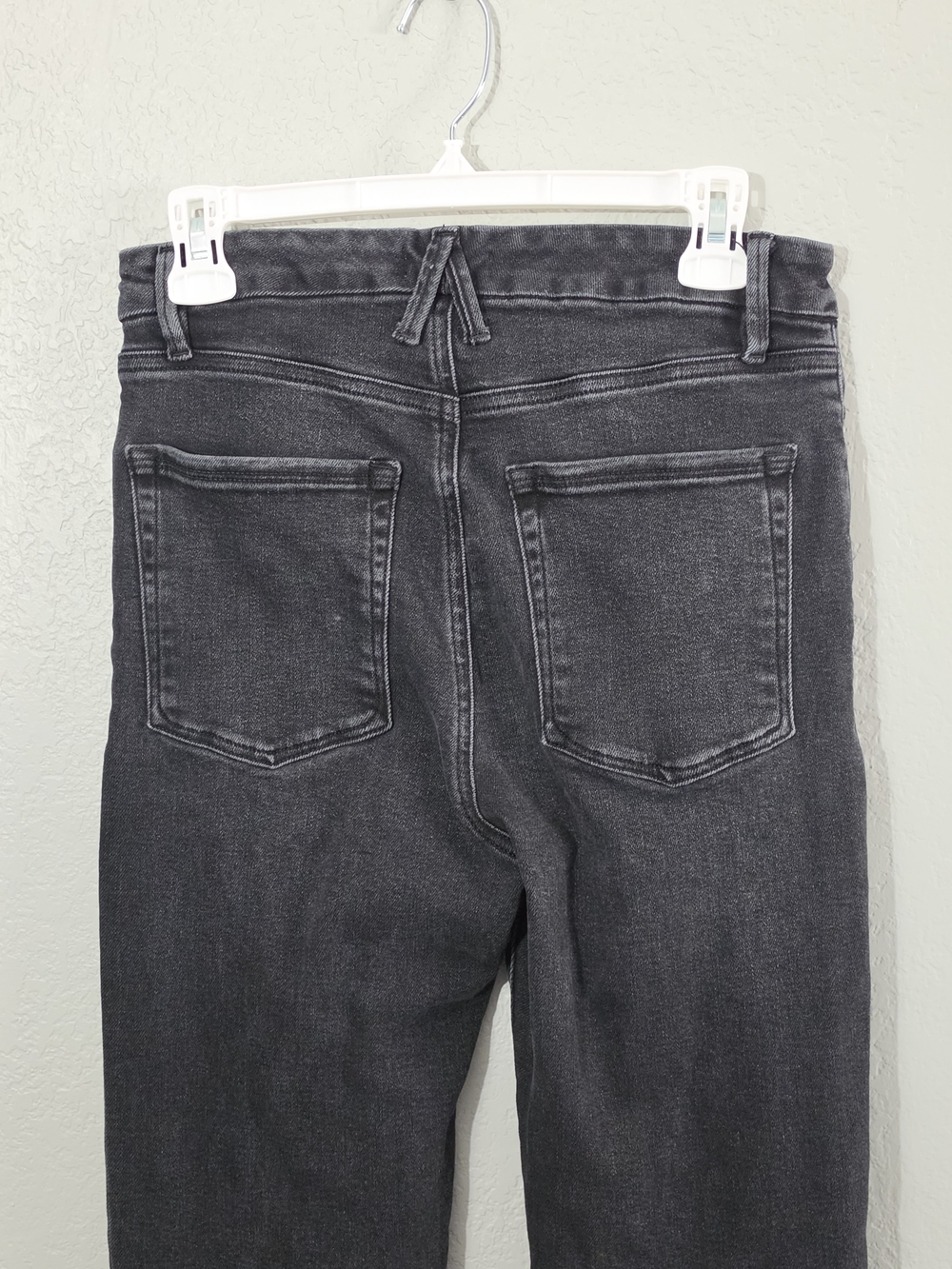 Good American Good Cowboy Bootcut Jeans Black High-Rise Flare Womens 8/29 - Picture 5 of 10